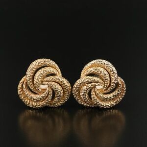 Christian Dior Triple Infinity Love Knot Drop Earrings